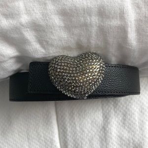 Eliza Gray heart belt with Swarovski Crystals